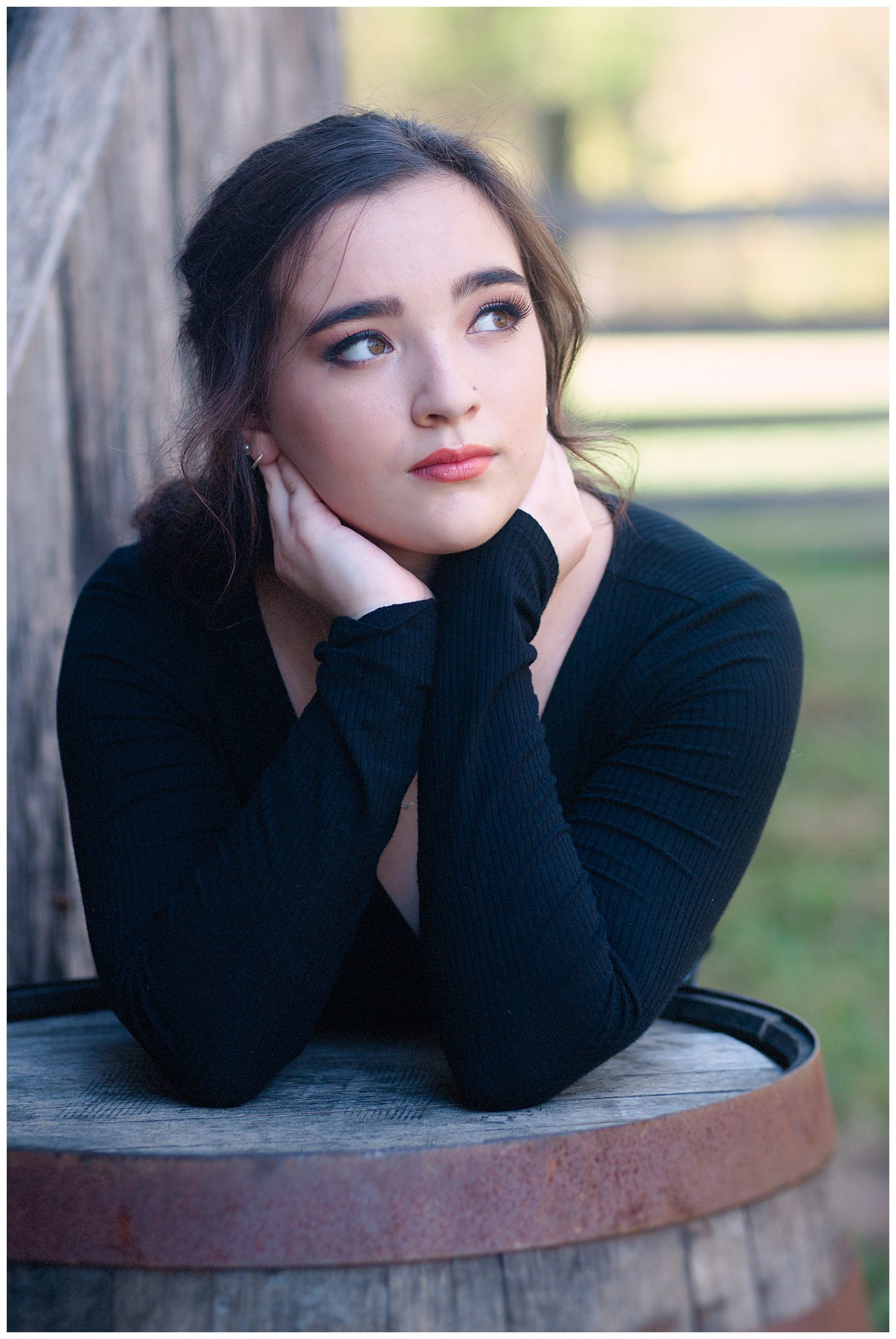 Kaylee's Fall Senior Pictures at Blackacre Farm